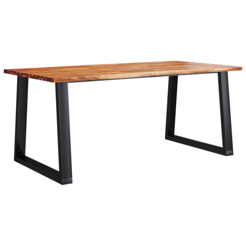 VIDAXL  Dining Table With Live Edge 180X90X75 Cm Solid Wood Acacia