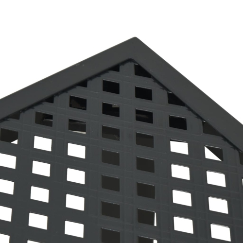 vidaXL 3 Piece Garden Dining Set Anthracite Steel