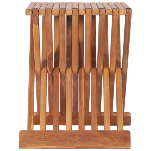 vidaXL Folding Stool 40x32x45 cm Solid Teak Wood