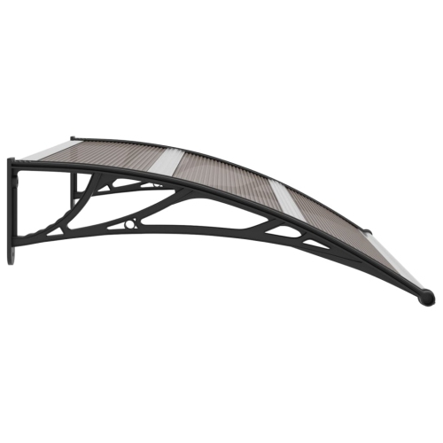vidaXL Door Canopy Black 47.2"x39.4" PC
