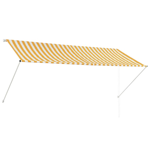 vidaXL Retractable Awning 300x150 cm Yellow and White