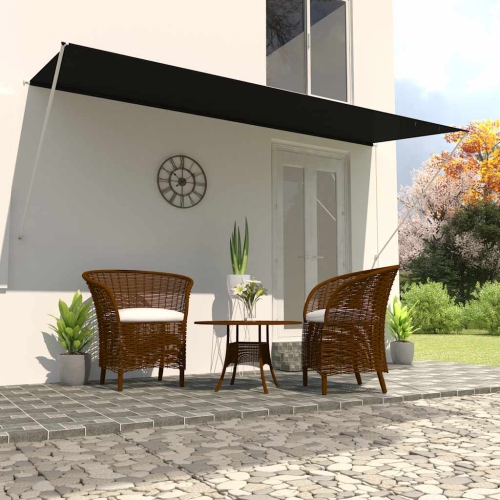 vidaXL Retractable Awning 400x150 cm Anthracite