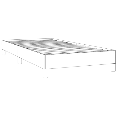 Cadre de très grand lit simple vidaXL, cadre de lit plateforme recouvert de tissu, gris pâle, sans matelas