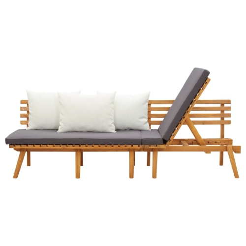 Lit de repos en bois d'acacia massif 65 cm de vidaXL