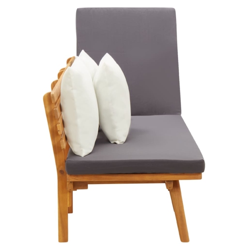 Lit de repos en bois d'acacia massif 65 cm de vidaXL