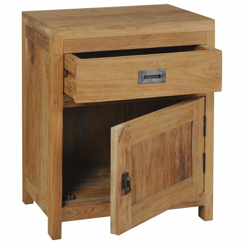 vidaXL Bedside Cabinet Solid Teak 40x30x50 cm