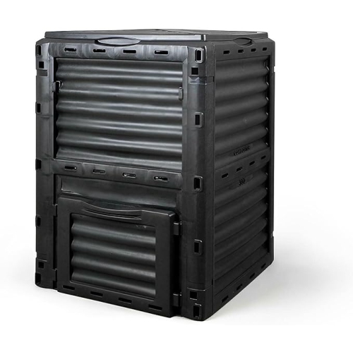 YARDLAB  Large Capacity 80 Gallon/300L Outdoor Compost Bin for Fast Creation Of Fertile Soil In Black