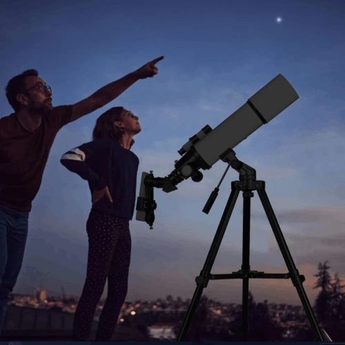 Astronomy Telescopes for Adults: 80mm Aperture 600mm Refractor Telescope - Ideal for Kids & Beginners - Compact and Portable Travel Telescope with