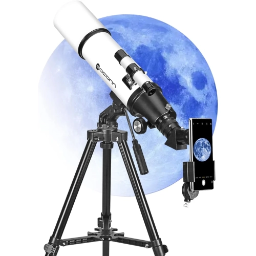 Astronomy Telescopes for Adults: 80mm Aperture 600mm Refractor Telescope - Ideal for Kids & Beginners - Compact and Portable Travel Telescope with