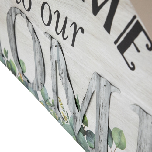 Affiche murale « Bienvenue chez nous » – 29,75 po