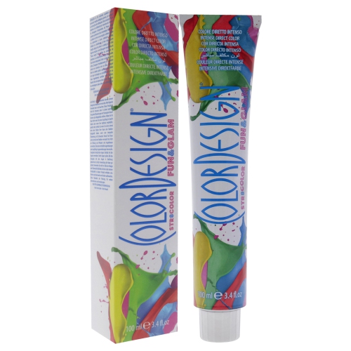 Colorant capillaire Fun and Glam demi-permanent - turquoise des Caraïbes par ColorDesign pour unisexe - colorant capillaire 3,4 oz