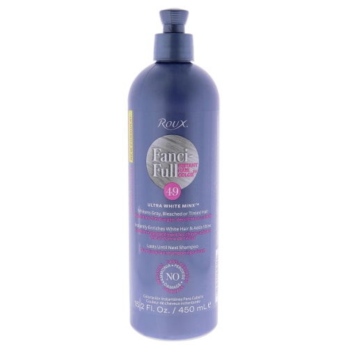 Image 1 of 2.. Fanci-Full Rinse Instant Hair Color - 49 Ultra White Minx by Roux for Unisex - 15.2 oz Hair Color