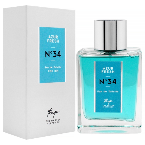 Azur Fresh N34 by The Master Perfumer for Men - 3.4 oz EDT Spray