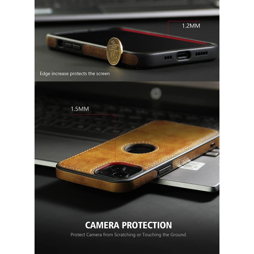 Leather Case for iPhone 13 PRO, Back Cover Hi Quality Premium Leather Cover Case - FREE SHIPPING