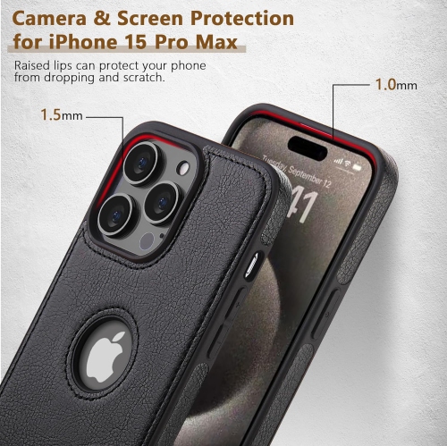 Leather Case for iPhone 13 PRO MAX, Back Cover Hi Quality Premium Leather Cover Case - FREE SHIPPING