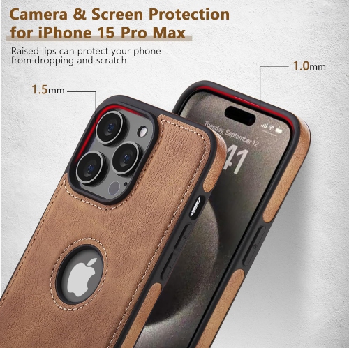 Leather Case for iPhone 12 PRO MAX, Back Cover Hi Quality Premium Leather Cover Case - FREE SHIPPING