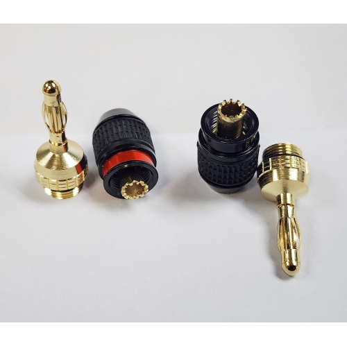 Premium Hi-Fi Audiophile Banana Plug Speaker Wire Connectors