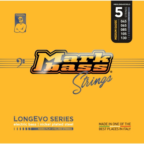 Markbass MB5LENS45130LS Longevo Nickel Plated Steel Nano-film Shielded Bass Strings Long Lived