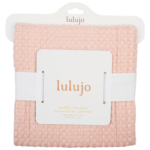 Couvertures gaufrÃ©es Boho de Lulujo - Rose pÃ¢le