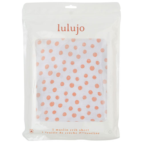 Lulujo Boho Fitted Sheet - Crib - Dots