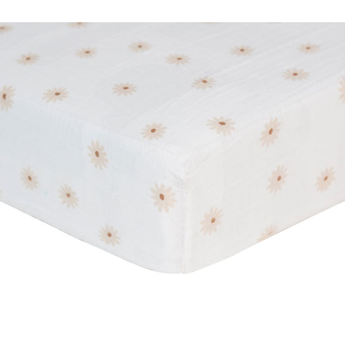 Drap-housse Boho de Lulujo - Lit de bÃ©bÃ© - Marguerites