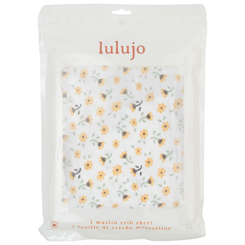 Drap-housse Boho de Lulujo - Lit de bébé - Fleurs rétro