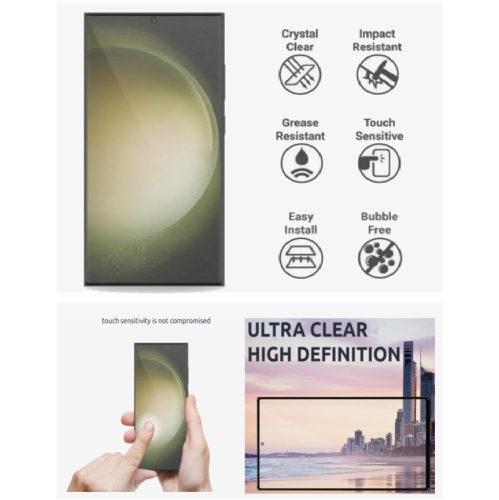 Protecteur d'écran en verre trempé pour Galaxy S24 Ultra de Samsung