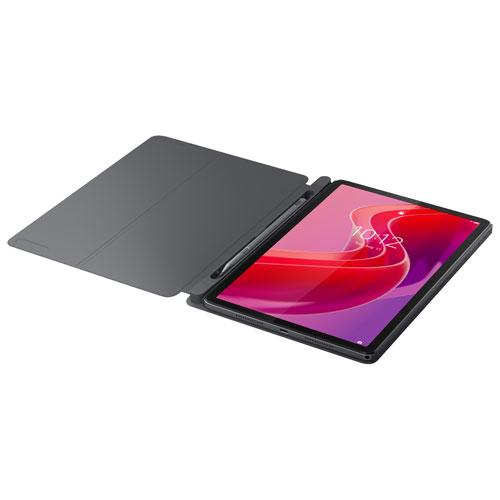 Tablette Tab M11 11 po 64 Go Android 13 de Lenovo à processeur octocoeur MediaTek Helio G88 avec étui et stylet - Gris