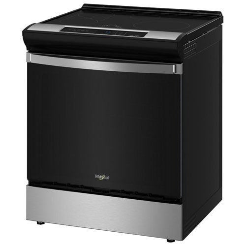 Whirlpool 30" 6.40 Cu. Ft. True Convection Freestanding Induction Air Fry Range - Black SS