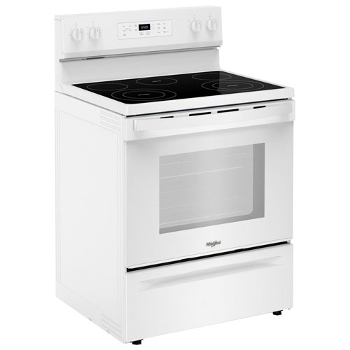 Whirlpool 3 Series 30" 5.3 Cu. Ft. Self-Clean 5-Elements Freestanding Electric Range- White