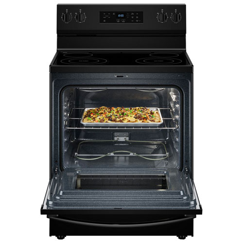 Whirlpool 3 Series 30" 5.3 Cu. Ft. Self-Clean 4-Element Freestanding Electric Range - Black