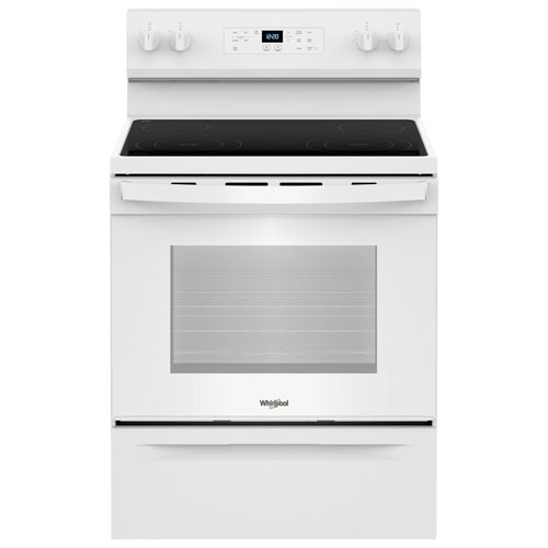 Whirlpool 3 Series 30" 5.3 Cu. Ft.Self-Clean 4-Element Freestanding Electric Range - White