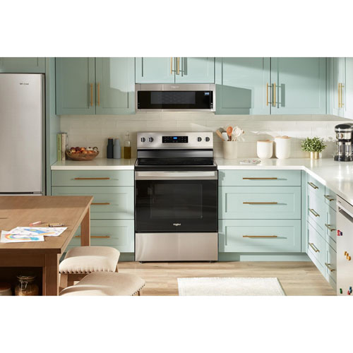 Whirlpool 3 Series 30" 5.3 Cu. Ft. Self-Clean 4-Element Freestanding Electric Range - SS