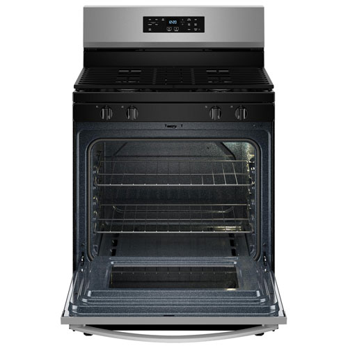 Cuisinière au gaz autonome avec four autonettoyant 5,3 pi³ 30 po série 3 de Whirlpool - Acier inoxydable