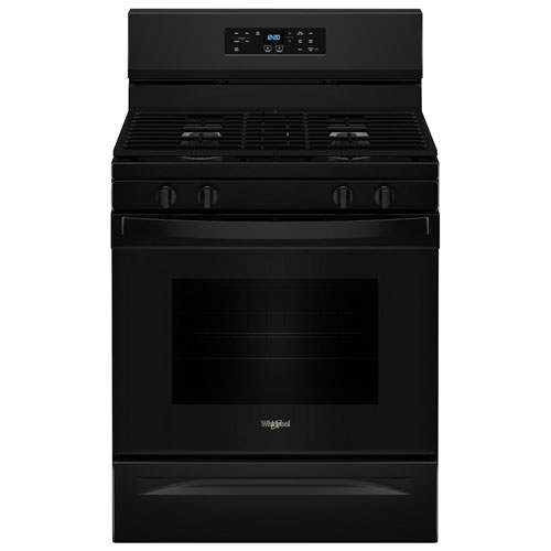 Whirlpool 3 Series 30" 5.3 Cu. Ft. Self-Clean Freestanding Gas Range - Black