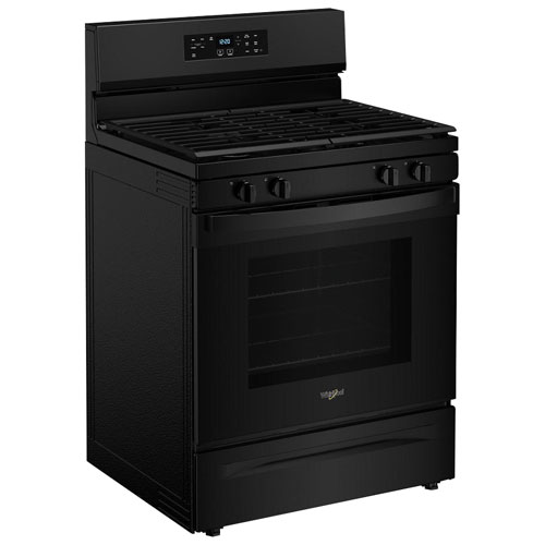 Whirlpool 3 Series 30" 5.3 Cu. Ft. Self-Clean Freestanding Gas Range - Black