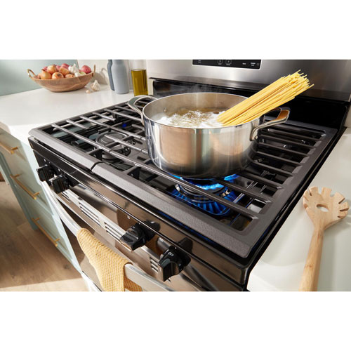 Whirlpool 3 Series 30" 5.3 Cu. Ft. Self-Clean Freestanding Gas Range - Black