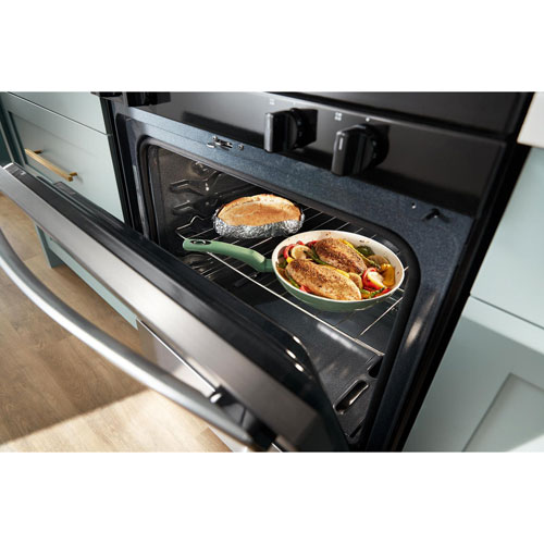 Whirlpool 3 Series 30" 5.3 Cu. Ft. Self-Clean Freestanding Gas Range - Black