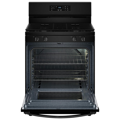 Whirlpool 3 Series 30" 5.3 Cu. Ft. Self-Clean Freestanding Gas Range - Black