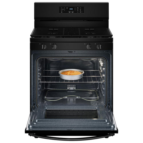Whirlpool 3 Series 30" 5.3 Cu. Ft. Self-Clean Freestanding Gas Range - Black