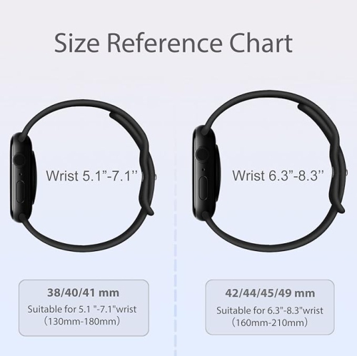 Bracelet en silicone souple de rechange pour Apple Watch Series 1 à 7 se, 40&nbsp;mm 41&nbsp;mm de 38&nbsp;mm - Rose doré