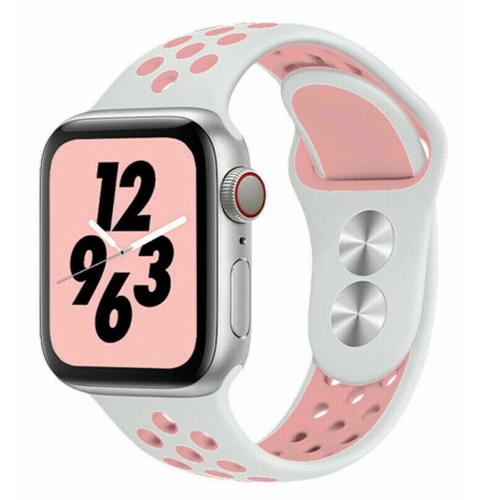 Bracelets sport compatibles avec le bracelet Apple Watch 38&nbsp;mm pour femmes 41&nbsp;mm de 40&nbsp;mm, bracelets de rechange respirables en silico