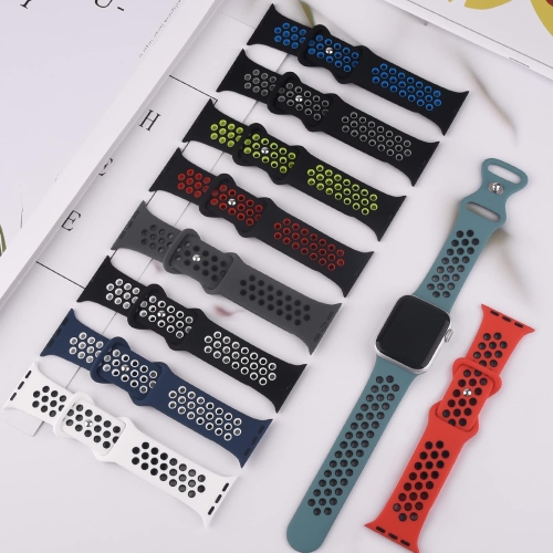 Bracelet iWatch moderne avec fermeture en silicone liquide et bracelet à boucle pour Apple Watch série Sport se 1/2/3/4/5/6/7/8/9 42 mm,