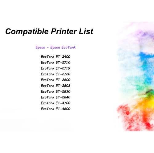 Bouteilles de rechange compatibles&pour Epson EcoTank et-2400 et-2710 et-2719 et-2720 et-2800 et-522 T522 et-1set et-1BK et-2803 et-2830 et-2840