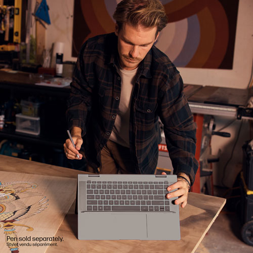 Portable à écran tactile 2-en-1 Envy x360 de 15,6 po de HP - Argenté minéral