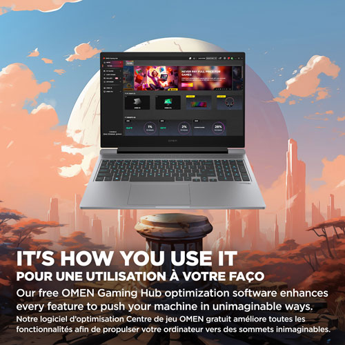 Image 4 of 11.. HP OMEN 16.1" Gaming Laptop - Meteor Silver