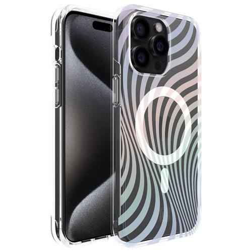 Incipio Forme Fitted Hard Shell Case for iPhone 15 Pro Max - Hypnowave Iridesccent