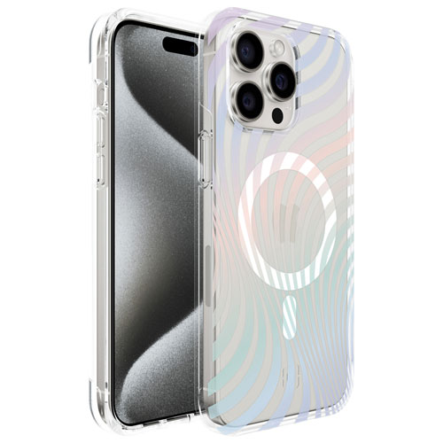 Incipio Forme Fitted Hard Shell Case for iPhone 15 Pro Max - Hypnowave Iridesccent