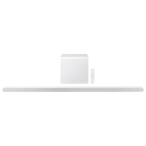 Samsung HW-S801D/ZC 3.1.2 Channel Wireless Dolby Atmos Sound Bar with Wireless Subwoofer- White