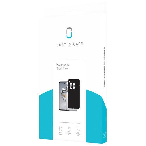 Just In Case Fitted Soft Shell Case for OnePlus 12 - Black